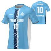 Flight Jersey Static Stripe - Sky Blue